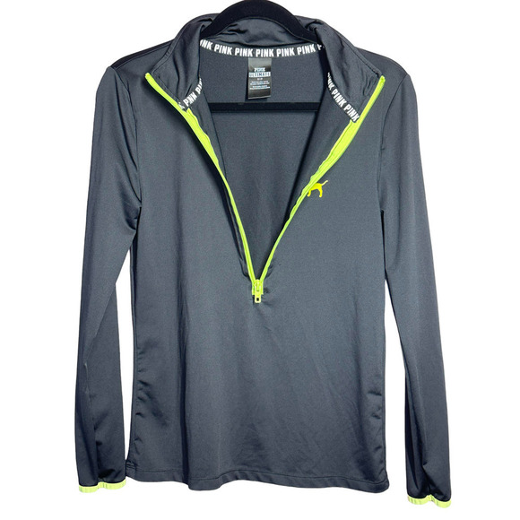 Victoria's Secret Pink Sport Half Zip Reflective Athletic Pullover Jacket Size S - Picture 2 of 8